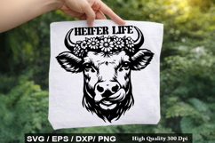 Heifer SVG Design - Hanging With My herd Product Image 4