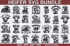 Heifer SVG Bundle ,Heifer SVG Design ,Heifer T-Shirt Design Product Image 1