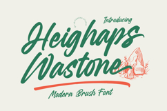 Heighaps Wastone - Modern Brush Font Product Image 1