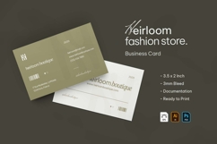 Heirloom Fashion Store - Business Card Product Image 3