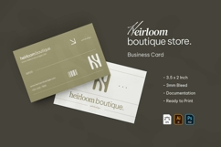 Heirloom Boutique Store - Business Card Product Image 1