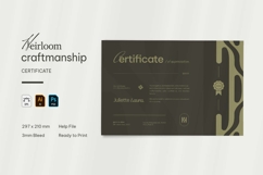 Heirloom Craftmanship - Certificate Product Image 1