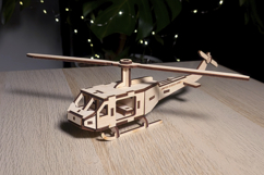 Helicopter - laser cut file, Glowforge pattern, CNC plan Product Image 9