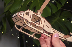 Helicopter - laser cut file, Glowforge pattern, CNC plan Product Image 4