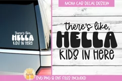 Mom Car Decal SVG | Funny Motherhood Car Design Product Image 1
