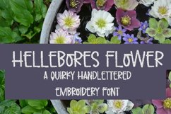 HELLEBORSE FLOWER EMBROIDERY FONT Product Image 1