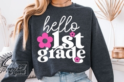 Hello 1st Grade SVG - Back To School PNG - First Grade Vibes Product Image 2