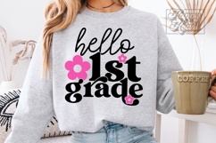 Hello 1st Grade SVG - Back To School PNG - First Grade Vibes Product Image 6