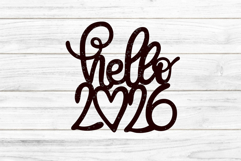 Cutting file Hello 2026 SVG DXF FCM Product Image 1