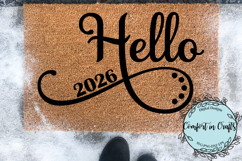 Hello 2026 SVG and Sublimation New Years design Product Image 1