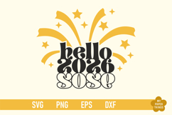 Hello 2026 Svg cut Files are perfect for your holiday crafting needs. This Design will add a touch of charm to your New Year projects.