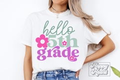 Hello 5th Grade SVG - Back To School PNG - Fifth Grade Vibe Product Image 2