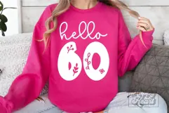 Hello Sixty SVG - 60 Floral Flower 60th Birthday SVG Product Image 5