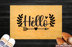Hello SVG, Funny doormat SVG Product Image 1
