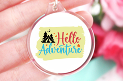 Hello adventure SVG, Keychain SVG Product Image 1