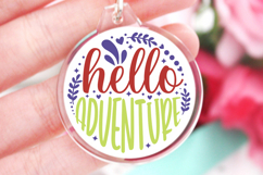 Hello adventure SVG, Keychain SVG Design Product Image 1
