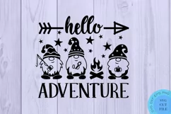Hello Adventure SVG Gnome SVG Camping SVG Gnomies Camper SVG Product Image 2
