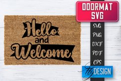 Doormat SVG Design | Welcom Home SVG | Home Decor SVG v.3 Product Image 1