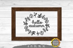 Hello Autumn SVG File Design Product Image 1