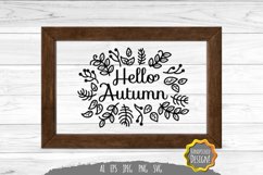 Hello Autumn SVG File Design Product Image 1