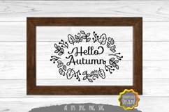 Hello Autumn SVG File Design Product Image 1