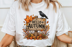 Hello Autumn Sublimation PNG Product Image 2