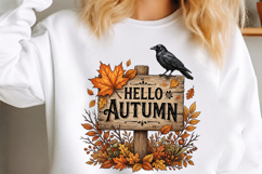 Hello Autumn Sublimation PNG Product Image 3