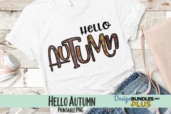 Hello Autumn Sublimation PNG Product Image 1