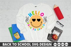 Hello back to school SVG - Back To School Design Product Image 1