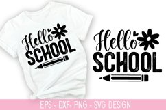 Hello back to school - Teacher SVG Design Product Image 1