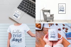 hello cold days sublimation design