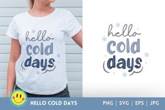 hello cold days sublimation design