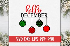 Hello December SVG Cut file | Hello SVG Product Image 1