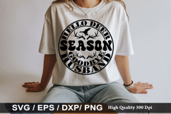 Hello Deer Season Goodbye Husband - Hunting SVG Design Product Image 1