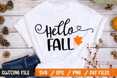Hello fall SVG FILE Welcoming the Autumn Season Product Image 1
