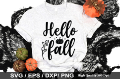 Hello fall SVG - Thanksgiving Design Product Image 1