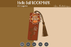 Hello Fall Bookmark template Product Image 2