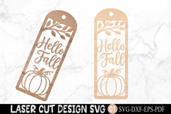 Hello Fall Bookmark SVG Laser Cut Product Image 3