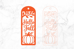 Hello Fall Bookmark SVG Laser Cut Product Image 2
