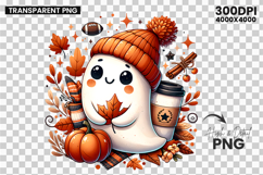 hello fall ghost png, cozy autumn clipart, pumpkin ghost sublimation, cute fall ghost design, cozy halloween png, rustic autumn sublimation, fall pumpkin ghost clipart, thanksgiving ghost design, spooky cute ghost png, autumn cozy clipart