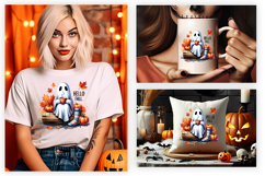 hello fall clipart, ghost pumpkin png, fall sublimation design, cute halloween ghost, autumn pumpkin clipart, cozy fall png, thanksgiving sublimation, spooky cute ghost clipart, rustic fall design, ghost pumpkin halloween png