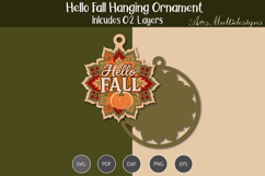 Hello Fall Hanging Ornament Product Image 2