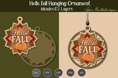Hello Fall Hanging Ornament Product Image 1