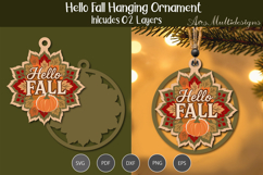 Hello Fall Hanging Ornament Product Image 3
