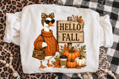 Hello Fall PNG,Pumpkin Spice Sublimation Design Product Image 3