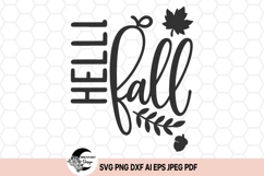 Hello Fall SVG design