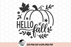 Hello Fall SVG design