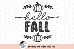 Hello Fall SVG design