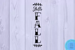 Hello Fall Svg Porch Sign Svg Farmhouse Fall Svg Fall Svg Product Image 2