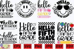 Hello Fifth Grade SVG | Fifth Grade SVG | School Grade SVG Product Image 2